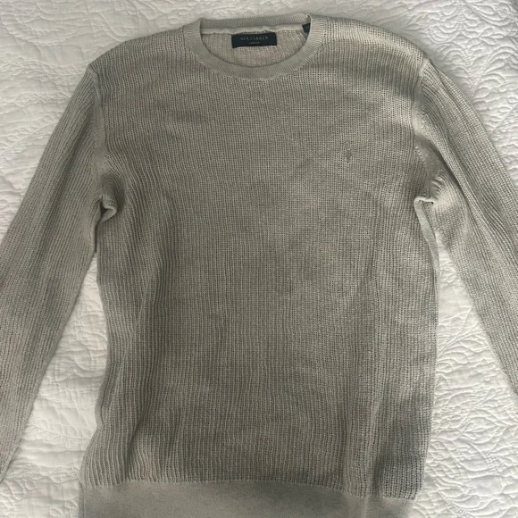 All Saints Light Gray Crewneck Sweater - Picture 2 of 7